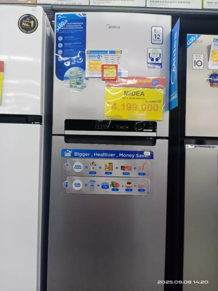 Segampang itu cicilan Kulkas Midea 2 Door