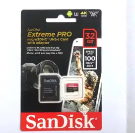 SanDisk 2 in 1 Extreme PRO 32gb with adapter