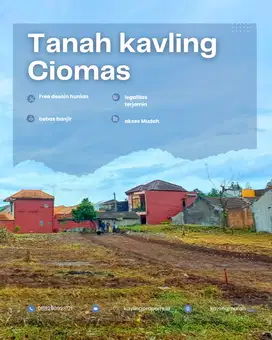 Tanah Kavling Ciomas, Tersisa 2 Unit Exclusive, Lahan Siap Bangun.