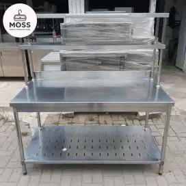 Meja Stainless 2 Susun Uppershelf