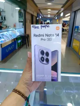 Xiaomi Redmi Note 14 Pro 5G 12/512 Puple NEW Garansi Resmi Xiaomi 15Bl