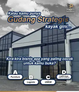 dijual gudang bp ngoro mojokerto akses strategis