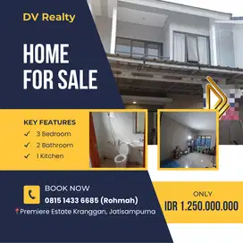 (DVB0077) DIJUAL CEPAT RUMAH PREMIERE ESTATE KRANGGAN JATISAMPURNA