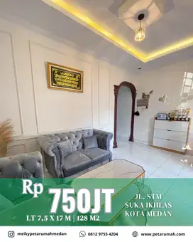 Dijual Rumah 7.5 x 17 Meter Jalan STM Medan SHM