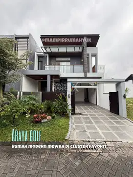Rumah Design Modern di cluster golf Araya Malang