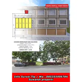 Dijual ruko jln.parit indah