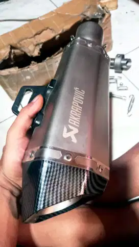 Knalpot motor tinggal pasang