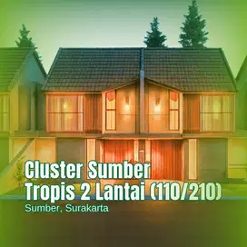 Dijual Rumah Cluster Tropis 2 Lantai di Sumber, Solo