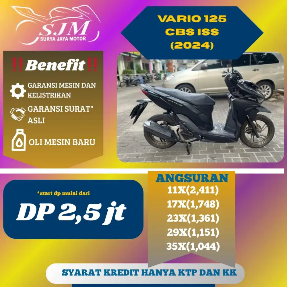 HONDA VARIO 125 CBS ISS 2024 MESIN HALUS