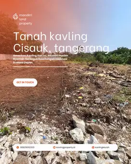 Tanah Kavling Murah Cisauk , Akses Jalan lebar, Bebas Banjir