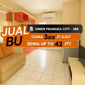 Jual BU Green Pramuka City Apartment 2BR Residence Square Mall