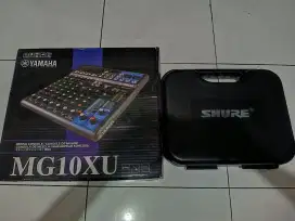Paket Audio Non Speaker Mixer Mic Stand Kabel