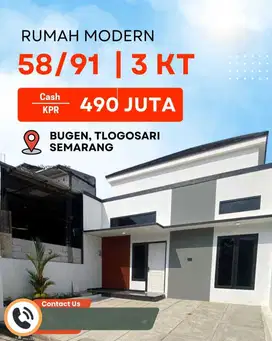 Hunian Idaman Super Murah SIap Huni di Bugen Tlogosari
