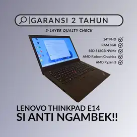 LENOVO THINKPAD E14 AMD Ryzen 3 | RAM 8GB SSD NVME 512GB