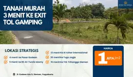 Tanah Kavling Sleman SHM Murah di Jl. Godean