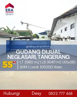 Dijual Gudang di Neglasari, Tangerang