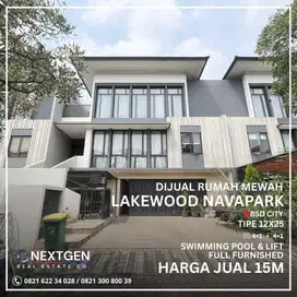 Dijual Rumah Mewah Full Furnished di Lakewood Navapark BSD City