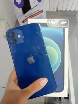 iphone 12 64gb Normal full set warna biru