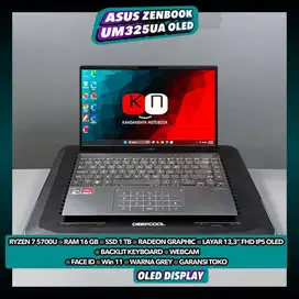 Asus Zenbook UM325UA Oled Ryzen 7 5700U Ram 16/1TB Layar Fhd Ips Oled