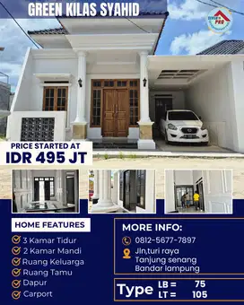 RUMAH CLUSTER MEWAH LOKASI STRATEGIS