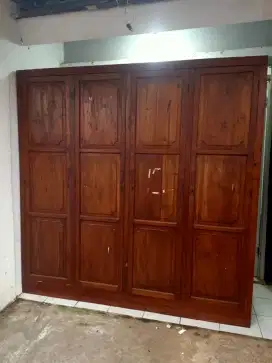 Jual Lemari Kayu Jati 4 pintu