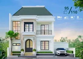 Rumah 2 Lantai Perumahan Dijual Sleman Jogja, SHM: Free Private Pool