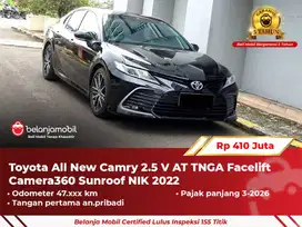 [ GARANSI 5TH ] Toyota Camry 2.5 V AT TNGA Facelift Sunroof 2022/2023