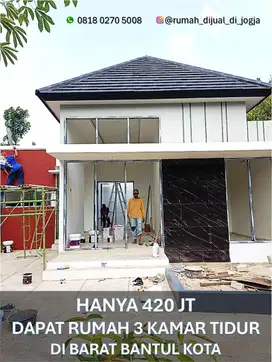 Rumah 3 KT Barat Bantul Kota di Kembanggede Proses Bangun