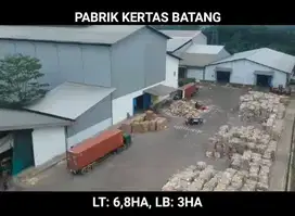 DIJUAL PABRIK KERTAS DI BATANG, JAWA TENGAH