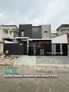 Rumah Modern with private pool di Araya Golf Malang