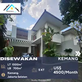 Disewakan Rumah Mewah Lingkungan Asri di Kemang Jakarta Selatan