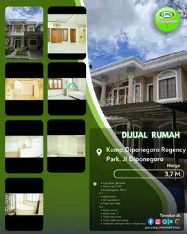 Dijual Rumah Mewah 2 Lantai Komplek Diponegoro Regency Park!