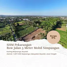 Dijual Kavling Siap Bangun di Mojosongo, Boyolali dengan Akses Mobil