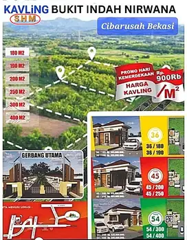 Dijual Tanah Kavling SHM Strategis Bebas Banjir di Cibarusah Bekasi