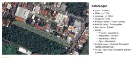 Tanah strategis di jl Raya WERU Plered cirebon