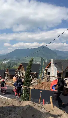 Jual kavling viral bergaya Eropa the hanjawong Villas di jalur puncak