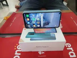 Redmi Note 9 Ram 6/128 gb lengkap normal
