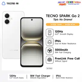 Tecno Spark Go 2 4/64GB - Garansi Resmi - HP Tipis 6.67