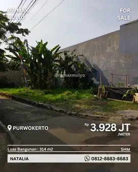Dijual Tanah Strategis Area Purwokerto