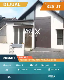 Rumah Murah Di Pondok Mutiara Asri Pandanlandung Wagir Malang