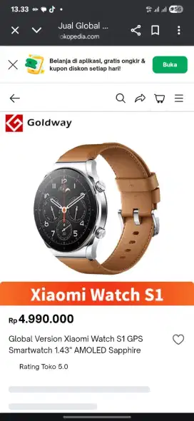 Mi watch S1 GPS sapphire