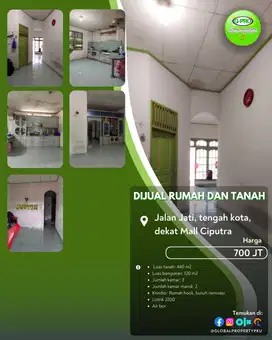 Dijual Rumah Jalan Jati Tengah Kota 700an Juta Siap Huni!