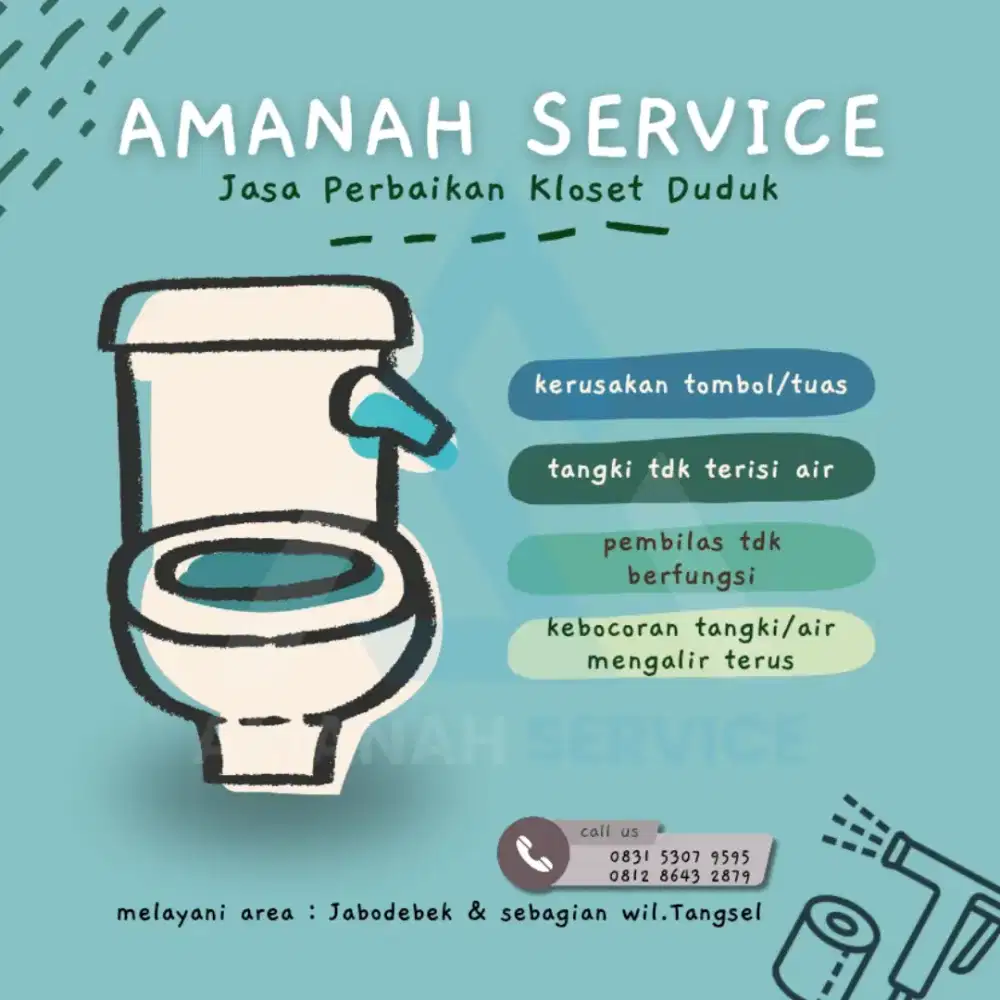 JASA SERVICE CLOSET/TOILET DUDUK