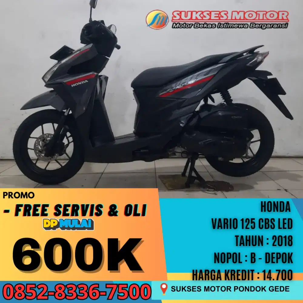 GRATIS GANTI OLI HONDA VARIO 125 CBS LED TAHUN 2018