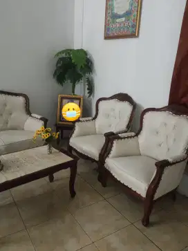 Dijual kursi tamu kayu jati asli