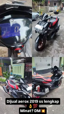 DIJUAL MOTOR AEROX 2019 LENGKAP