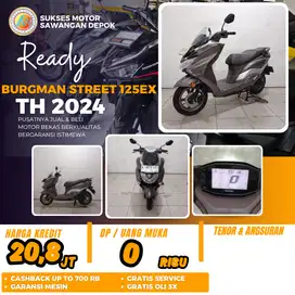 BERGARANSI SUZUKI BURGMAN STREET EX 125 TH 2024 UNIT MULUS CASH KREDIT