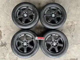 velg ori hsr ring 15 lubang 4 100/114 ban masi tebel semua siap pakai
