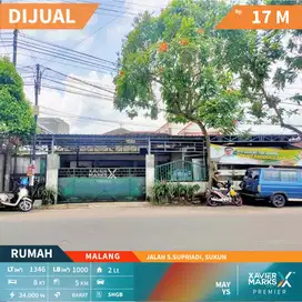 Dijual Rumah + Pabrik Poros Jalan S Supriadi Malang