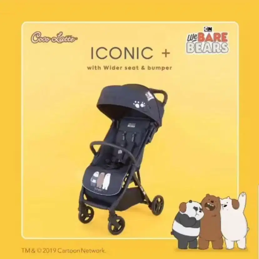 Stoller Coco Latte Iconic + We Bare Bears WBB
